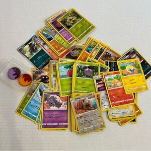 Pokemon Cards variety with game coins